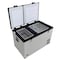 Whynter 90 Qt Dual Zone Portable Fridge/Freezer with 12V Option and Wheels FM-901DZ - alternate 2